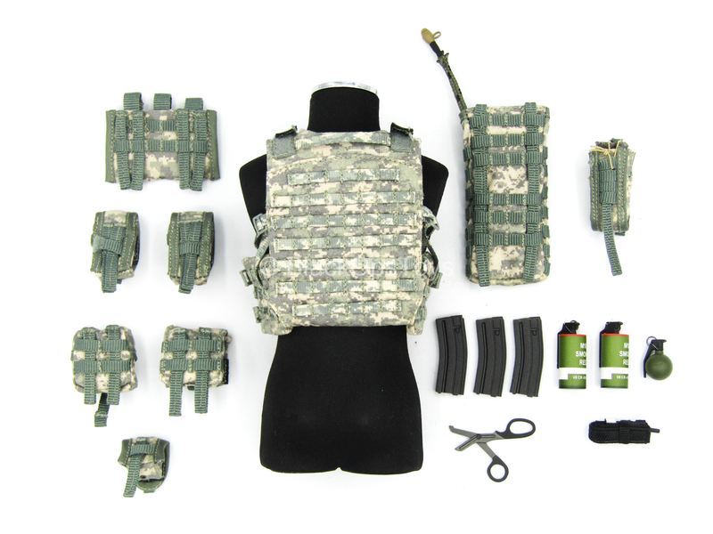 Load image into Gallery viewer, US Army Rifleman UCP - ACU Body Armor Vest w/Pouch Set
