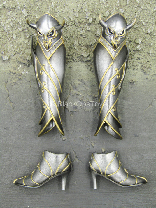 Knight Of Fire - Silver Ver - Female Boots w/Shin Guards
