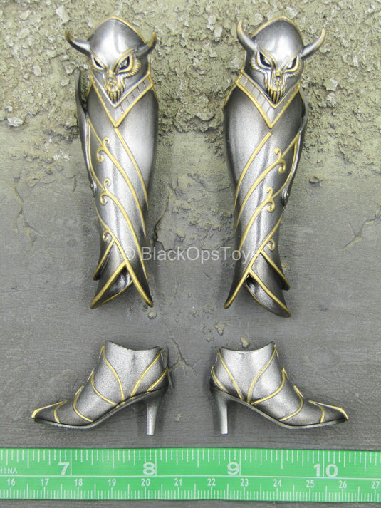 Knight Of Fire - Silver Ver - Female Boots w/Shin Guards