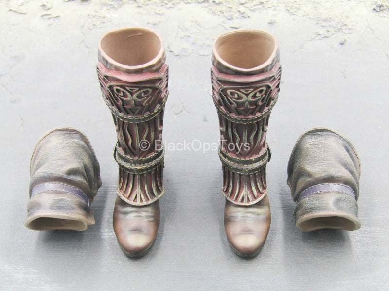 Load image into Gallery viewer, Bloodborne - Blood Hunter - Brown Boots Set (Peg Type)
