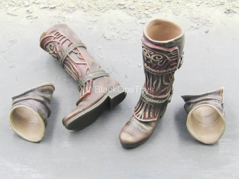 Load image into Gallery viewer, Bloodborne - Blood Hunter - Brown Boots Set (Peg Type)
