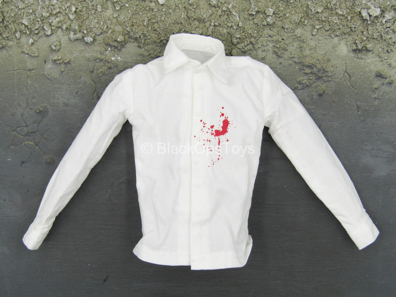 Load image into Gallery viewer, Secret Service Agent - Mark - White Dress Shirt w/Blood Stain
