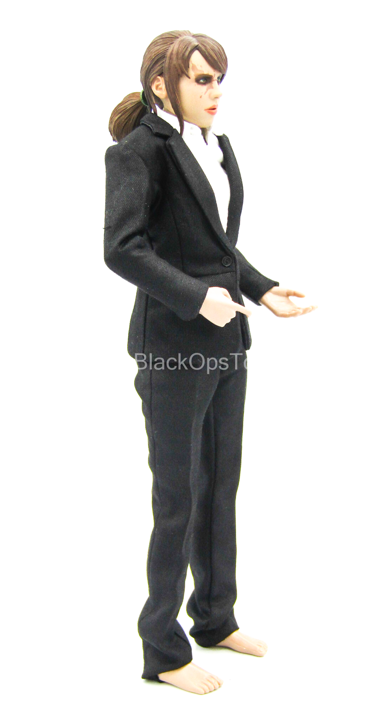 Load image into Gallery viewer, Female Black Suit Set w/Belt
