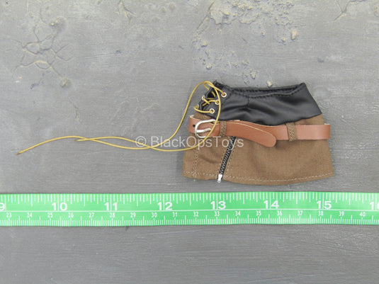Lightning Girl - Brown Skirt w/Belt