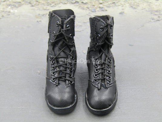 PAP Shannante Team - Black Combat Boots (Foot Type)