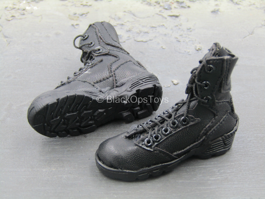 PAP Shannante Team - Black Combat Boots (Foot Type)