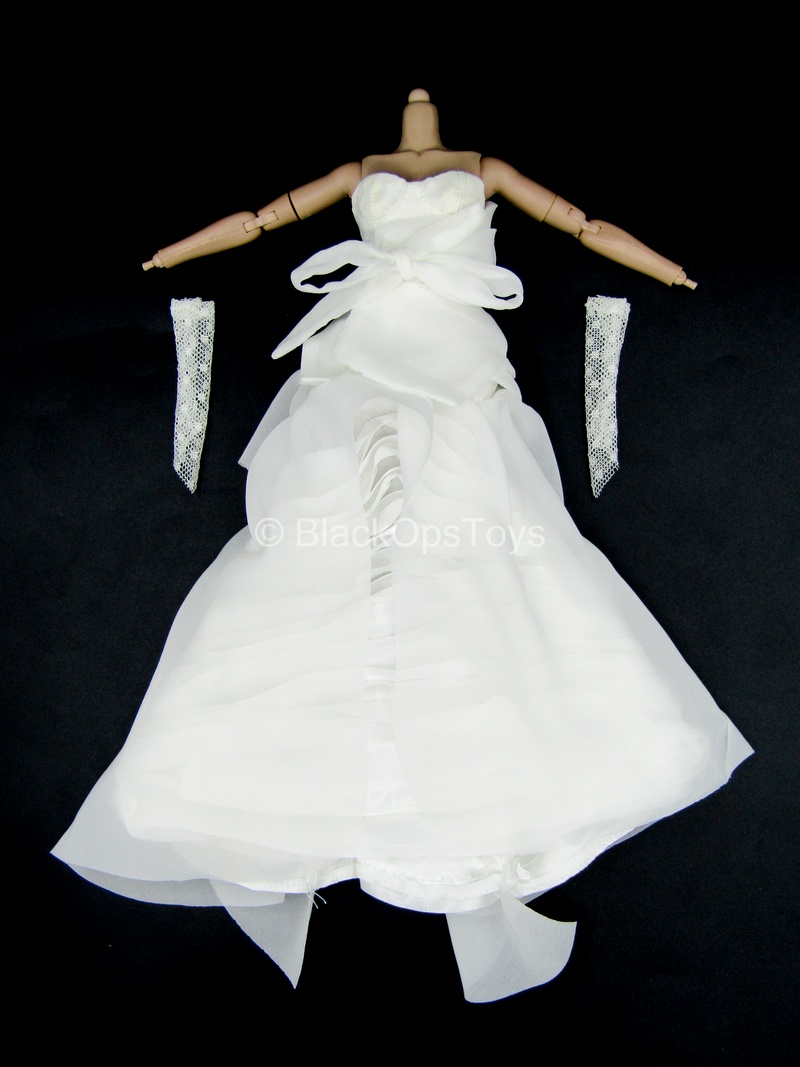 Load image into Gallery viewer, White Female Bridal Dress Set
