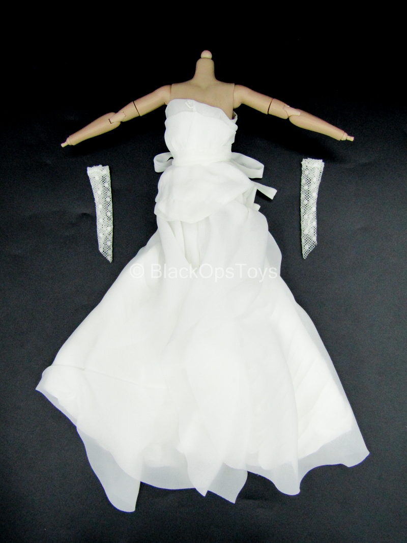 Load image into Gallery viewer, White Female Bridal Dress Set
