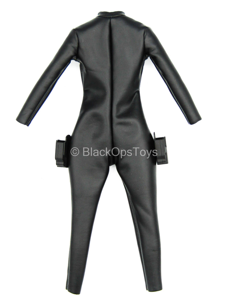 Load image into Gallery viewer, Underworld - Blue Eyed Selene - Black Leather-Like Body Suit

