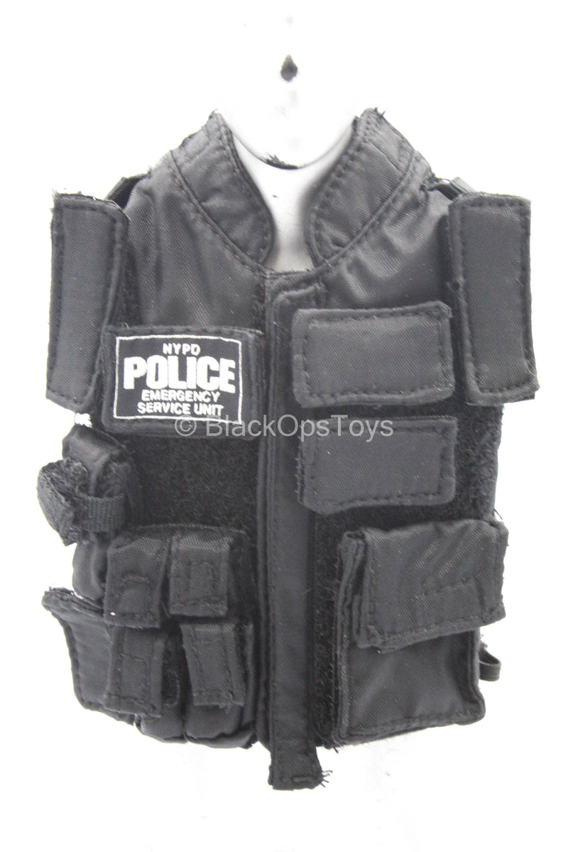 Load image into Gallery viewer, Emergency Service Unit - Black Police Vest
