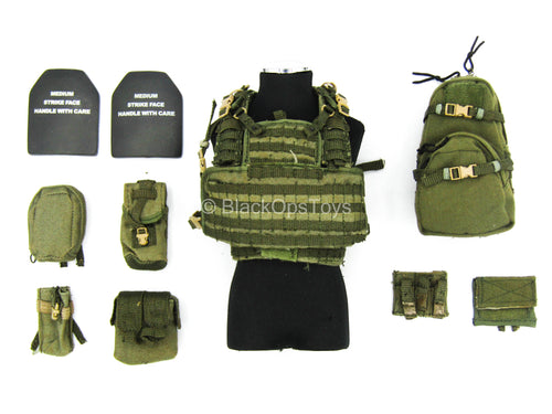 US Army Ranger - OD Green Recon Chest Harness Vest w/Pouches