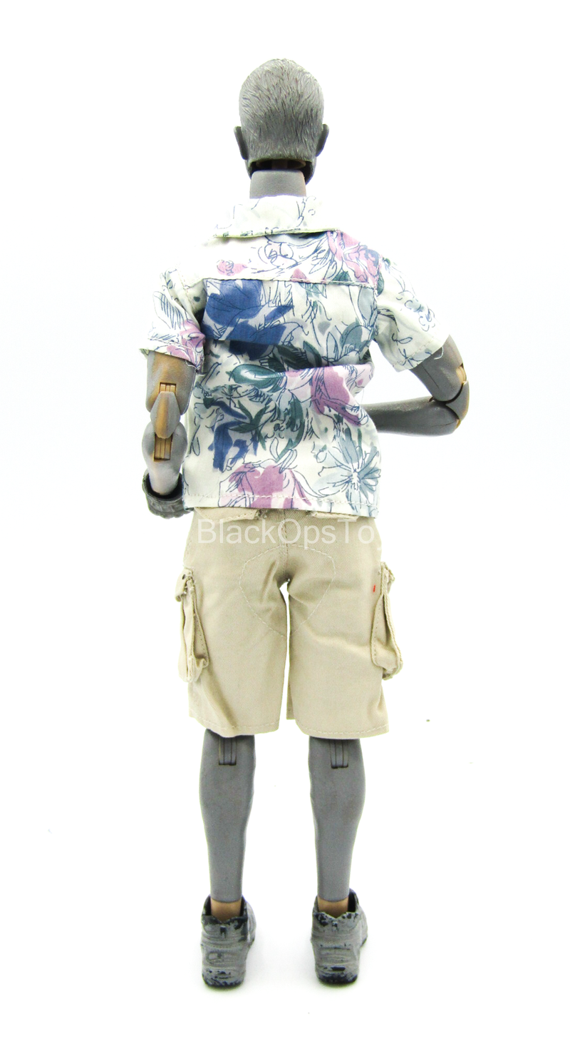 Load image into Gallery viewer, 80&#39;s Tropical Shirt w/Tan Shorts
