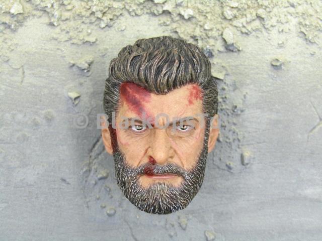 Load image into Gallery viewer, X-Men Logan Wolverine Steel Wolf Blood Stained Male Head Sculpt
