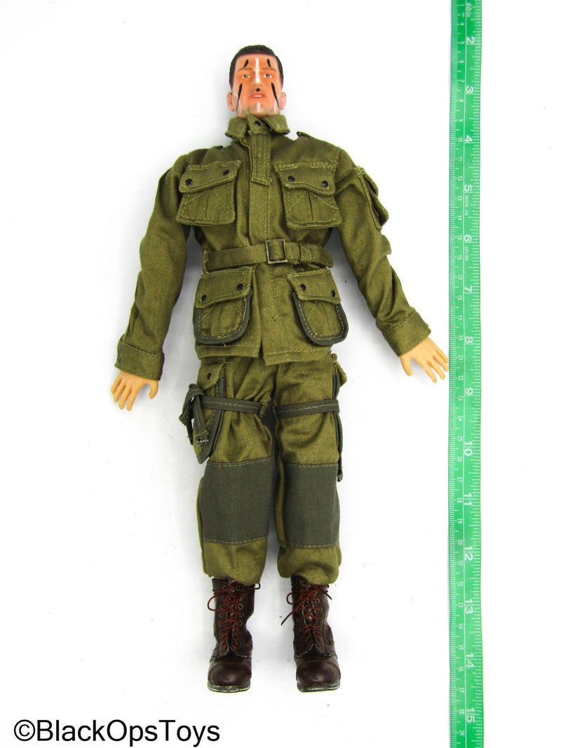 Load image into Gallery viewer, WWII - US 82nd Airborne Division - Complete Dressed Body w/Face Painted Head Sculpt

