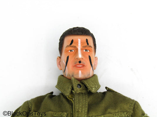 WWII - US 82nd Airborne Division - Complete Dressed Body w/Face Painted Head Sculpt