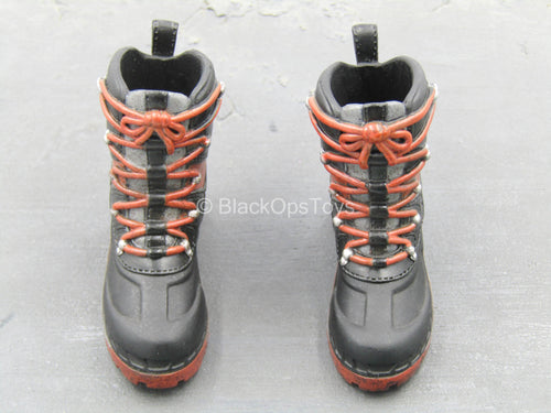 Tough Apexplorers - Adam - Black & Red Boots (Peg Type)