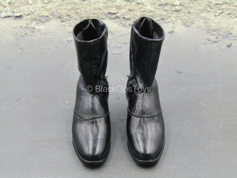 Load image into Gallery viewer, Star Wars - Lando Calrissian - Black Leather-Like Boots (Peg Type)
