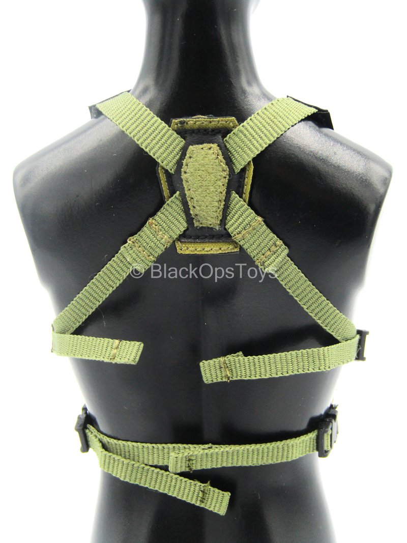 Load image into Gallery viewer, Doom's Day Kit - Dark Green &amp; Black Chest Rig w/7.62 Mag Holsters
