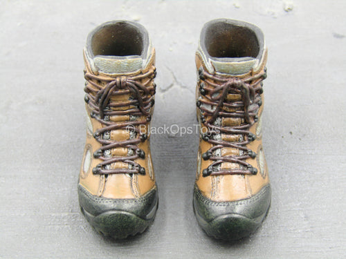 US Rangers - Brown Combat Boots (Peg Type)