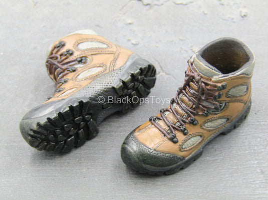 US Rangers - Brown Combat Boots (Peg Type)