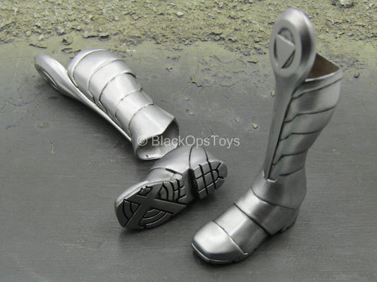 Gambit - Silver Like 2-Part Boots (Peg Type)