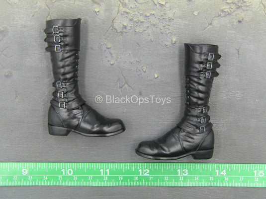 Fantastic Beasts - Gellert - Black Knee High Boots (Peg Type)