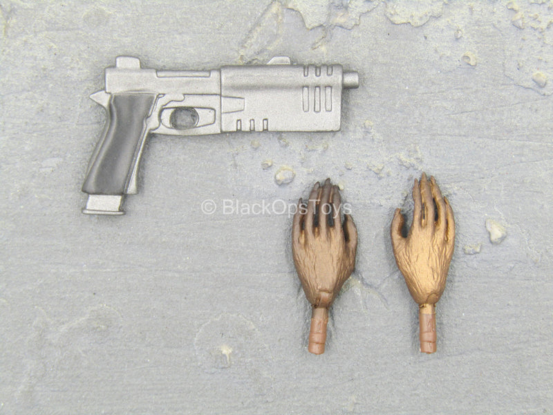 Load image into Gallery viewer, Sully Custom - GOTG - Grey Blaster Pistol w/Racoon Hand Set
