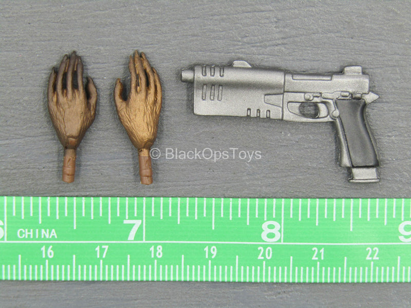 Load image into Gallery viewer, Sully Custom - GOTG - Grey Blaster Pistol w/Racoon Hand Set
