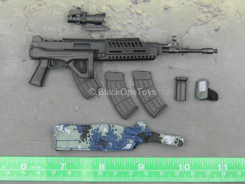 Load image into Gallery viewer, PLA Airborne Trooper - QBZ-03 Assault Rifle w/Barrel Cover
