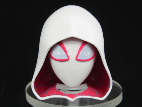 Gwen Stacey - White & Pink Hooded Female Head Sculpt w/Eyes