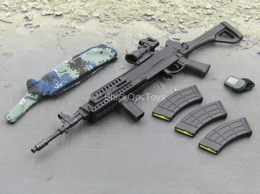 PLA Airborne Trooper - QBZ-03 Assault Rifle w/Barrel Cover