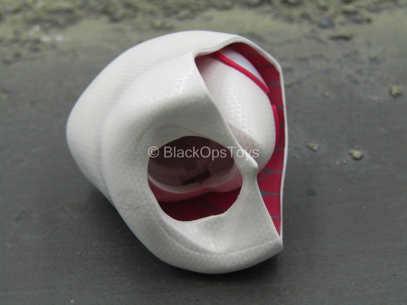 Load image into Gallery viewer, Gwen Stacey - White &amp; Pink Hooded Female Head Sculpt w/Eyes
