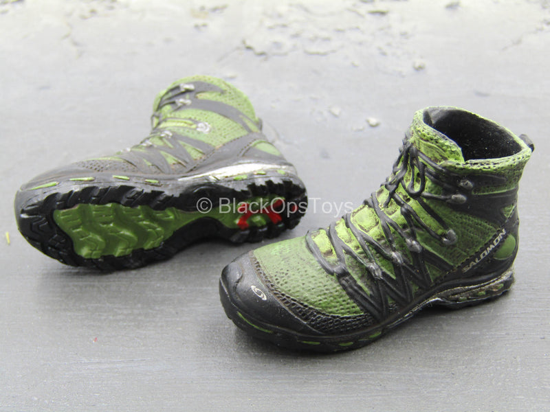 Load image into Gallery viewer, NSWDG - Tandem HALO - Green Combat Boots (Peg Type)
