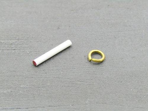 Chicago Gangster - Michael - Gold Colored Ring & Cigarette Set