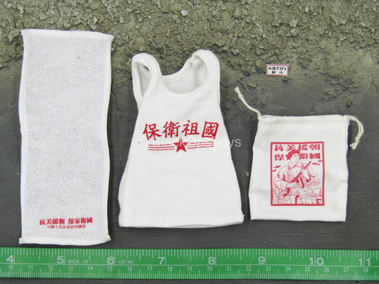People's Volunteer Army - White Tank Top w/Towel & Bag