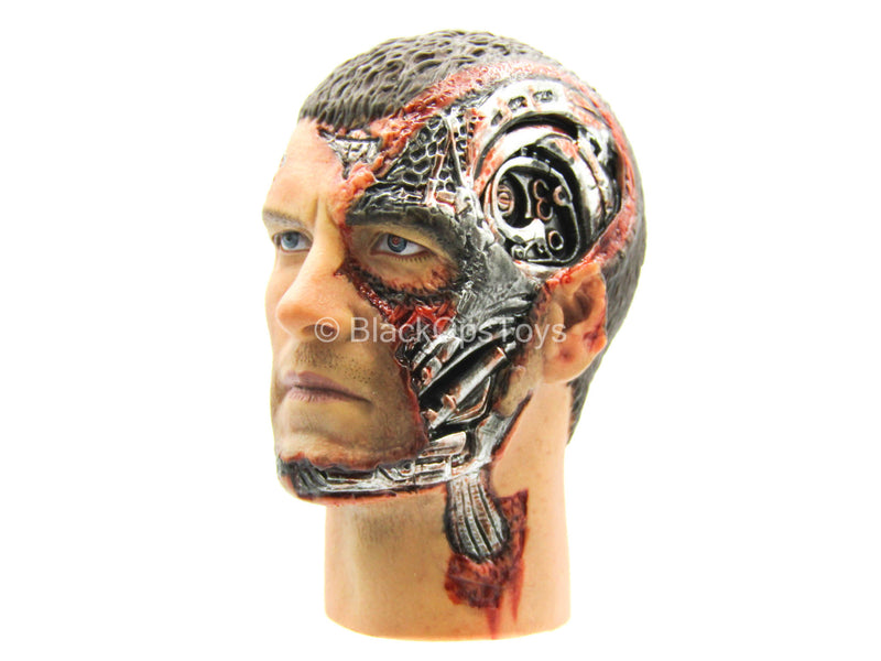 Load image into Gallery viewer, TERMINATOR - Marcus Wright - Male Head Sculpt w/Battle Damage
