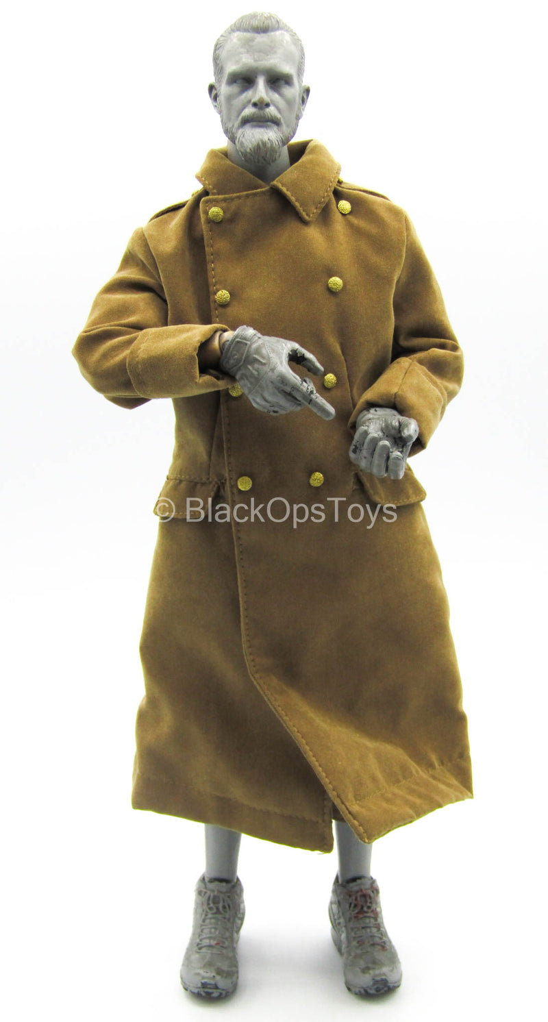 Load image into Gallery viewer, WWII - British Guards Officer - Brown Trench Coat w/Brown Pants
