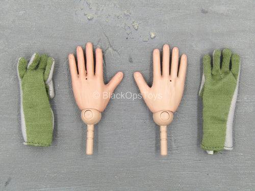 US Army Pilot - Nomex Flight Gloves w/Bendy Hand Set