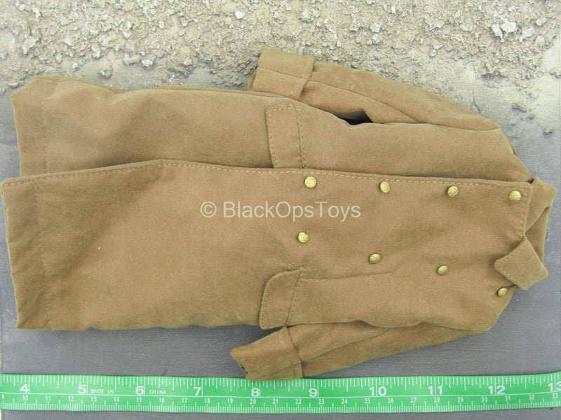 Load image into Gallery viewer, WWII - British Guards Officer - Brown Trench Coat w/Brown Pants
