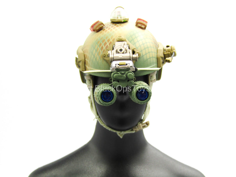 Load image into Gallery viewer, Special Missions Unit Evac Team - Snakeskin Helmet w/NVG Set
