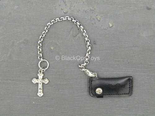 Club 2 - Van Ness SLE - Leather-Like Wallet w/Crucifix Chain