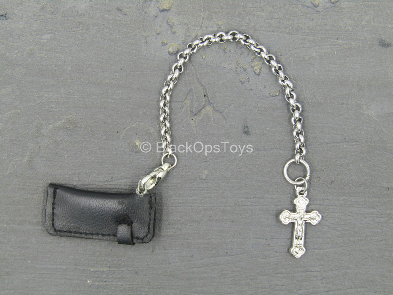 Load image into Gallery viewer, Club 2 - Van Ness SLE - Leather-Like Wallet w/Crucifix Chain
