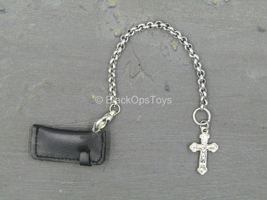Club 2 - Van Ness SLE - Leather-Like Wallet w/Crucifix Chain