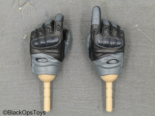 Private Military Contractor - Grey & Black Gloved Hand Set