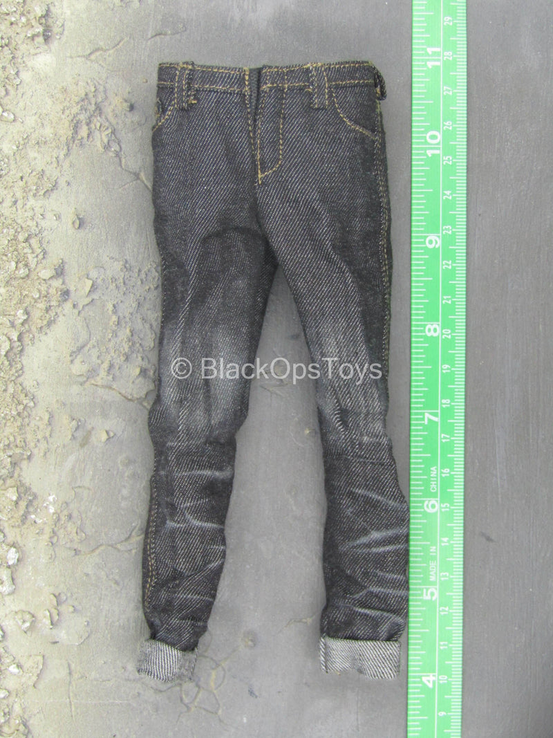 Load image into Gallery viewer, Club 2 - Van Ness SLE - Faded Black Denim-Like Pants
