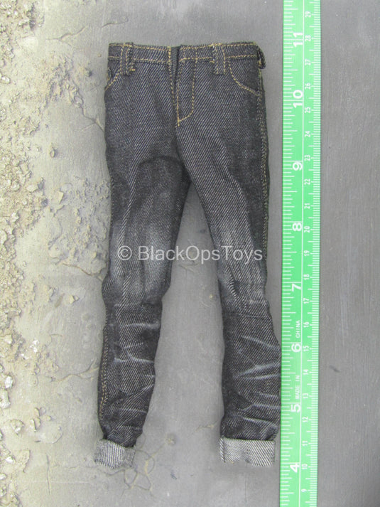 Club 2 - Van Ness SLE - Faded Black Denim-Like Pants