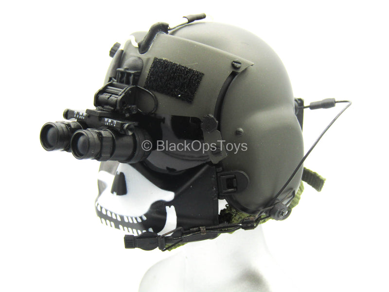 Load image into Gallery viewer, US Army Pilot - HGU-56/P Helmet w/Skull Maxillofacial Shield
