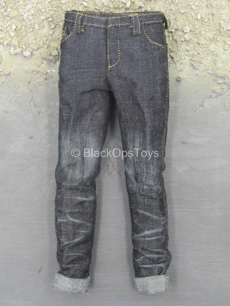 Load image into Gallery viewer, Club 2 - Van Ness SLE - Faded Black Denim-Like Pants
