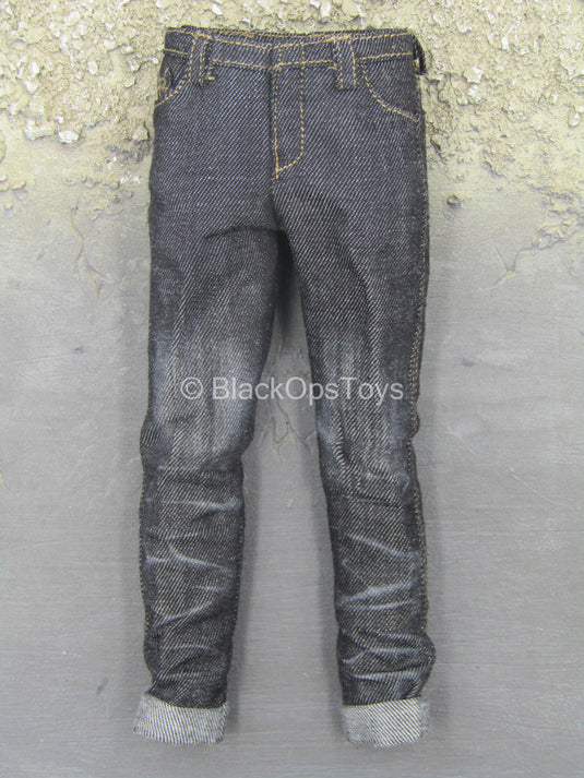Club 2 - Van Ness SLE - Faded Black Denim-Like Pants