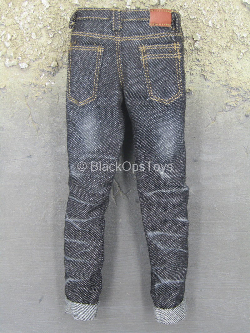 Load image into Gallery viewer, Club 2 - Van Ness SLE - Faded Black Denim-Like Pants
